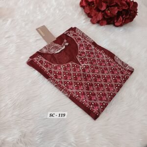 maroon kurti