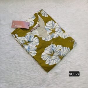 GREEN AND WHITE FLORAL KURTI