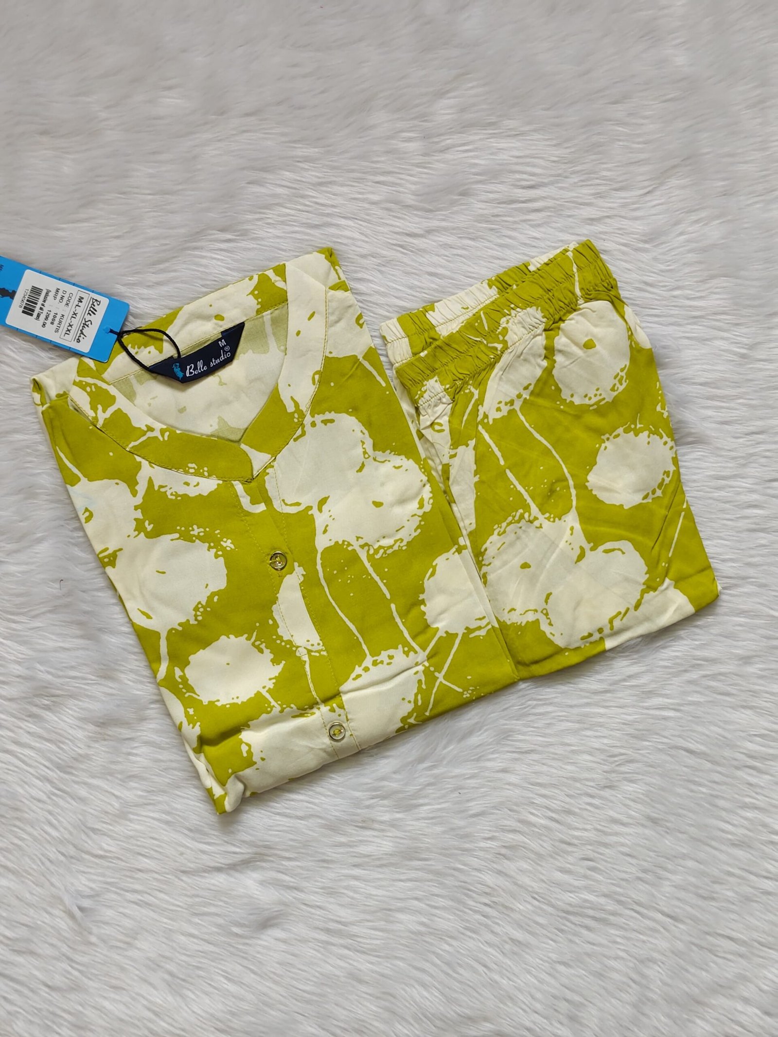 LEAFY WHITE CORD SET