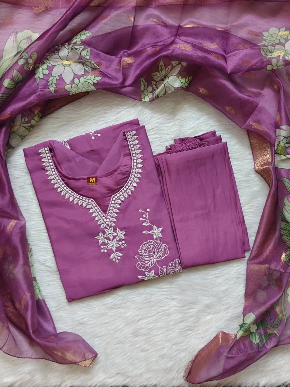 LAVENDAR WHITE FLORAL SET - Image 2