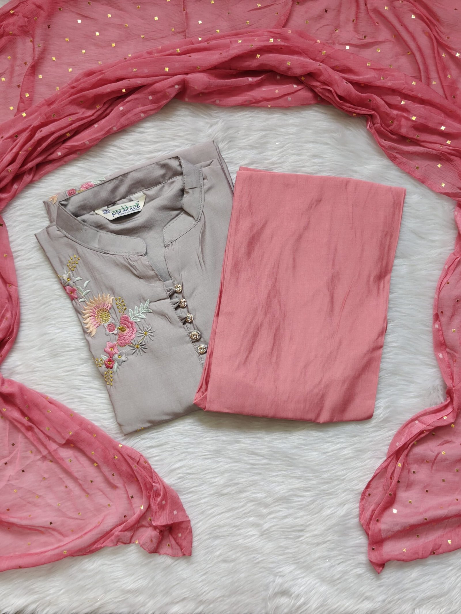 SILVER FLORAL SET - Image 2