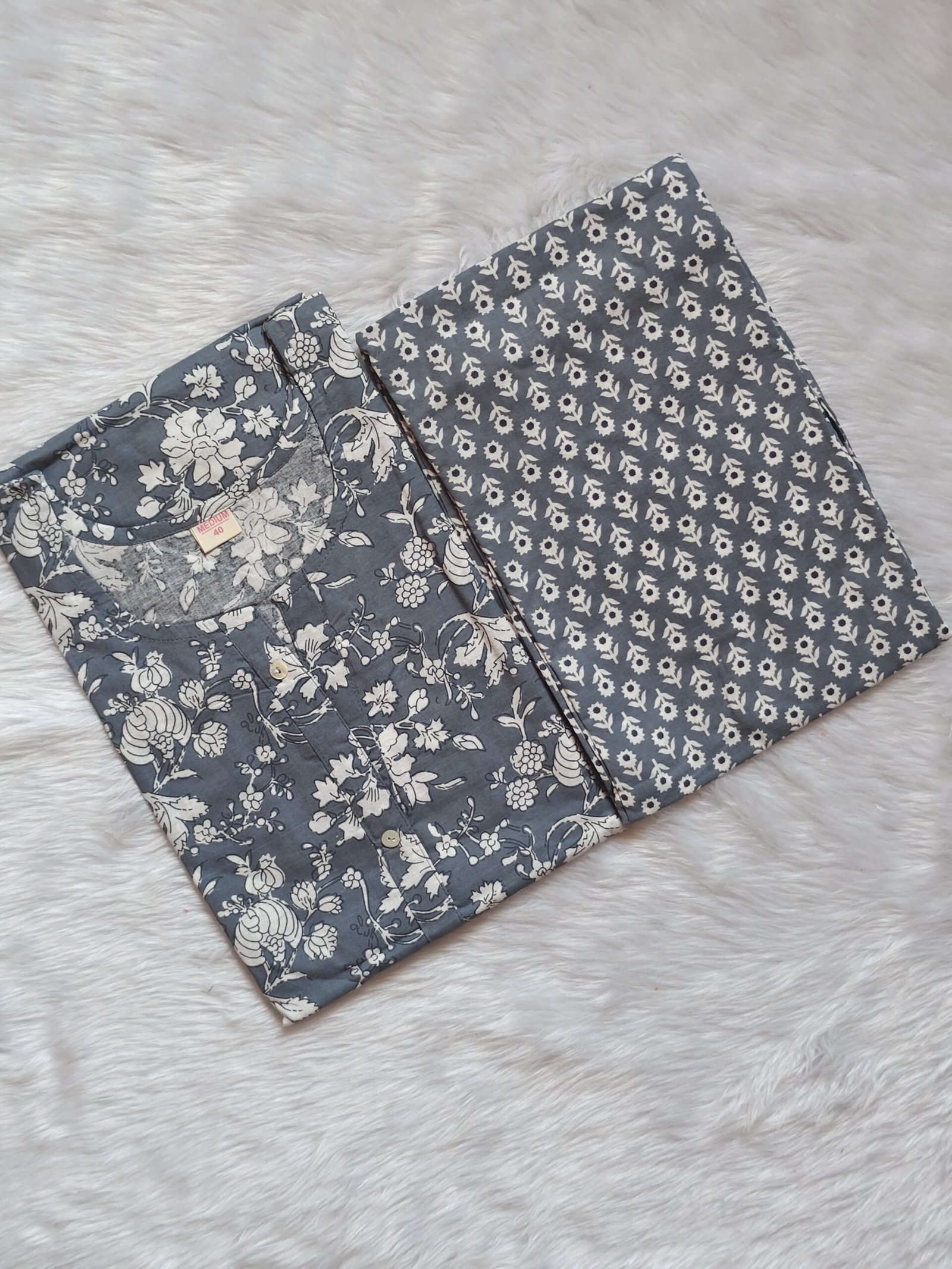 JAIPURI GREY FLORAL CORD