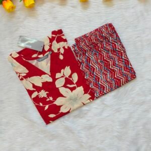 RED FLORAL CORD