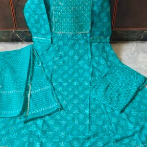 GREEN  ANARKALI  SET