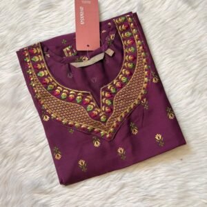 PURPLE SILK KURTI