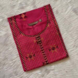 PINK EMBRO  KURTI