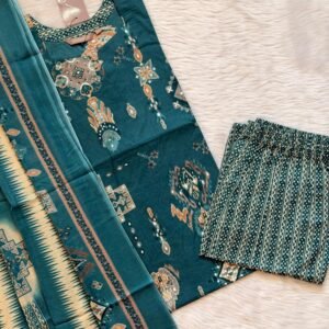TEAL GREEN COTTON SET