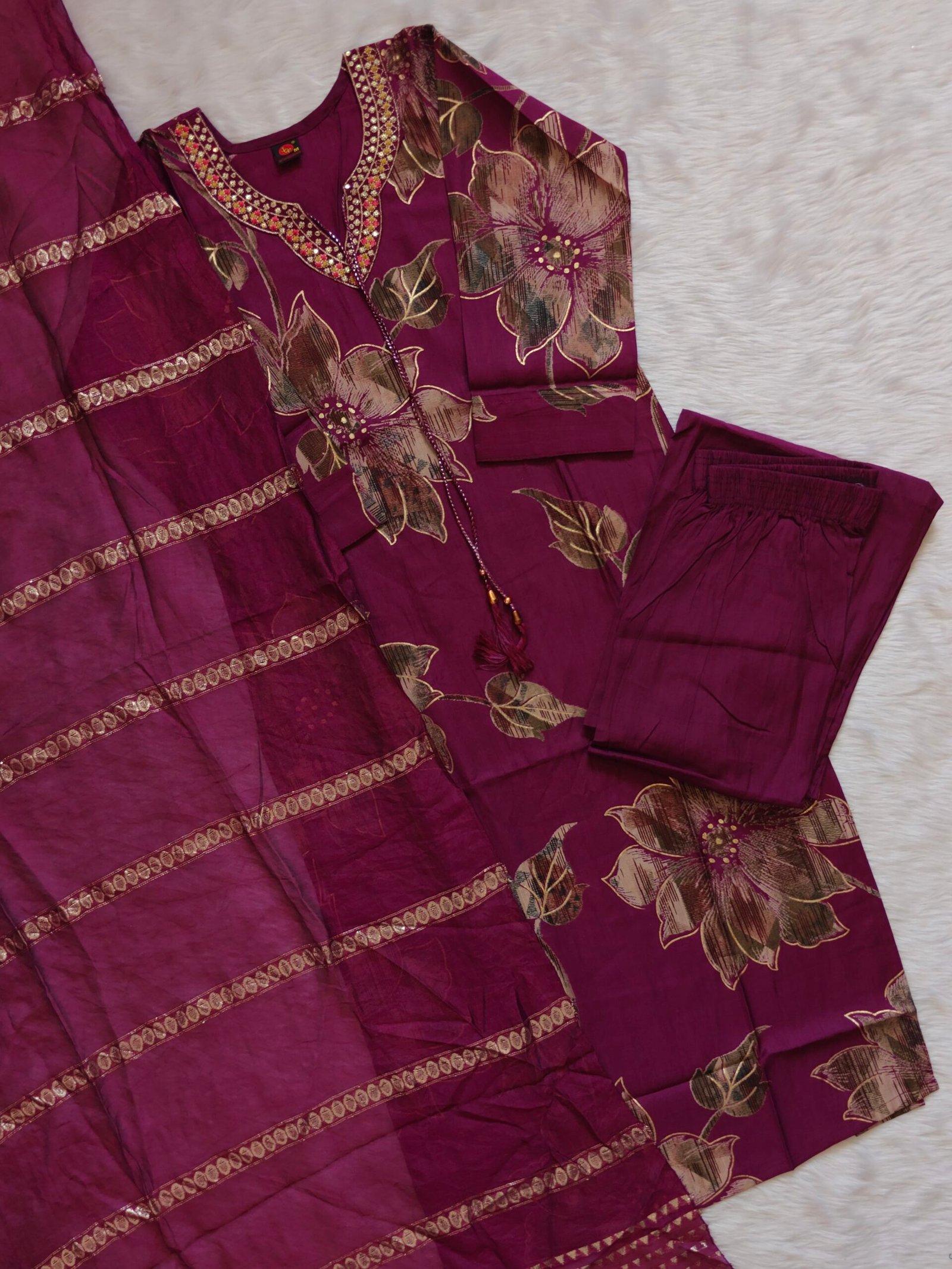 DARK FLORAL KNOT SET