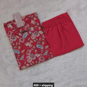 RED FLORAL CORD