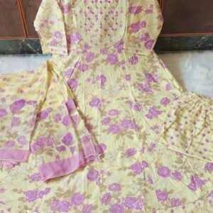 IVORY LAVEN ANARKALI  SET