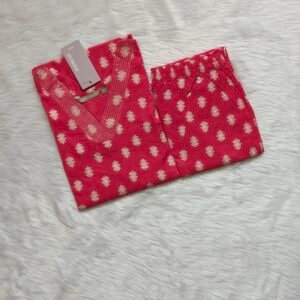 PINK TINY FLORAL CORD