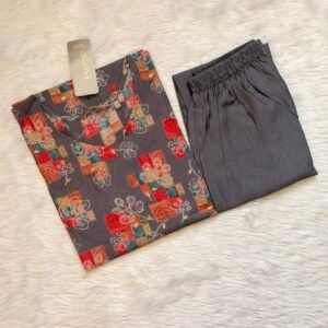 GREY CHECKED CORD