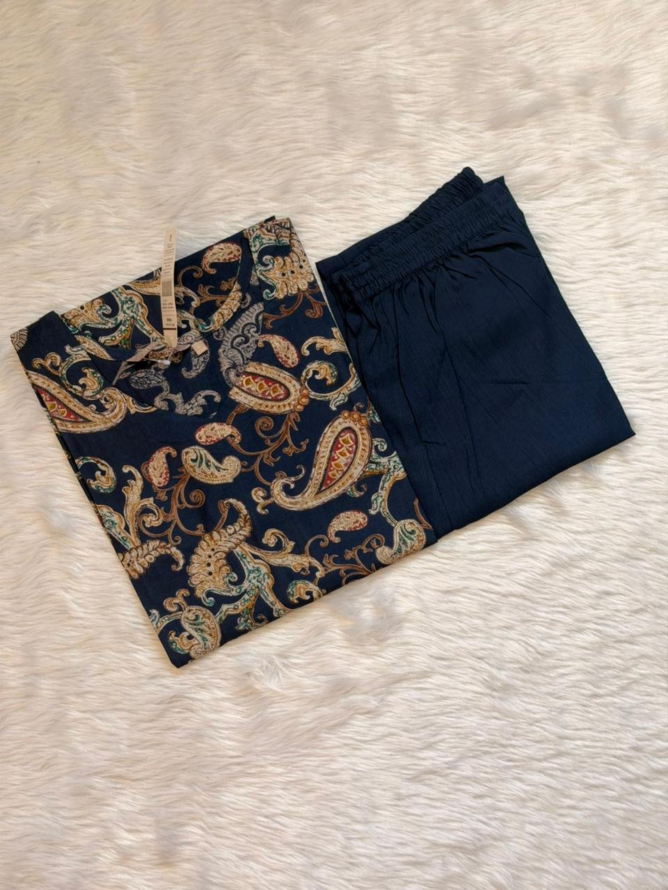 BLUE KALAMKARI CORD