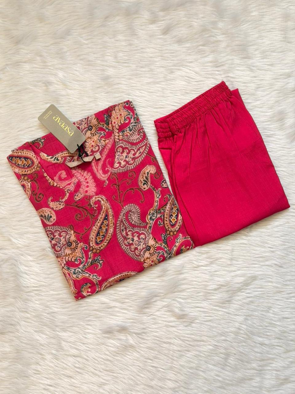 PINK KALAMKARI CORD