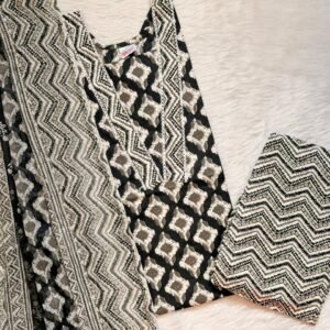 BLACK  COTTON SET