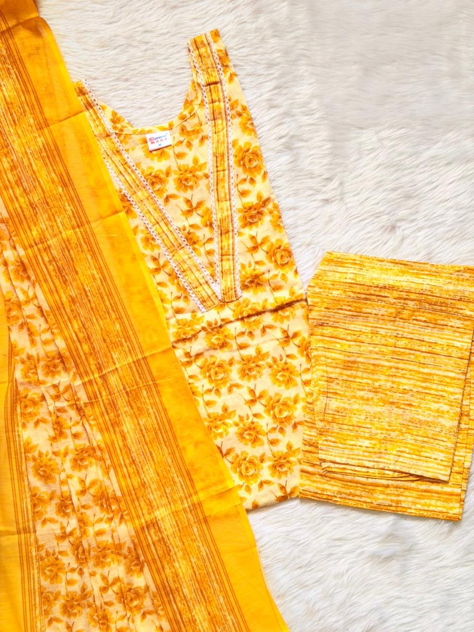 MUSTARD COTTON SET