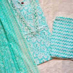 PASTEL GREEN COTTON SET