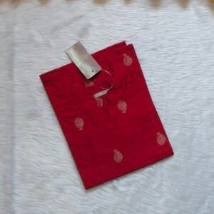 REDDISH RAWSILK KURTI