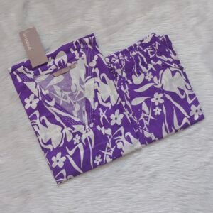 VIOLET AND WHITE CORD