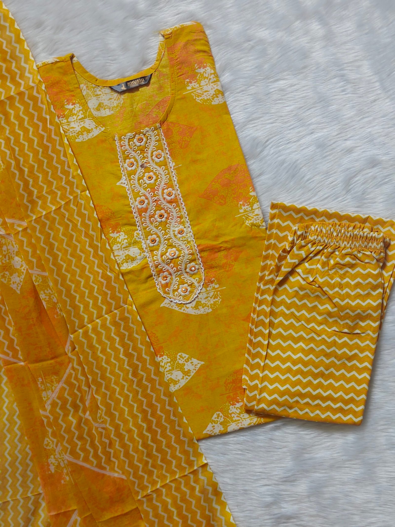 YELLOW COTTON SET