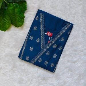 TEAL EMBRO KURTI