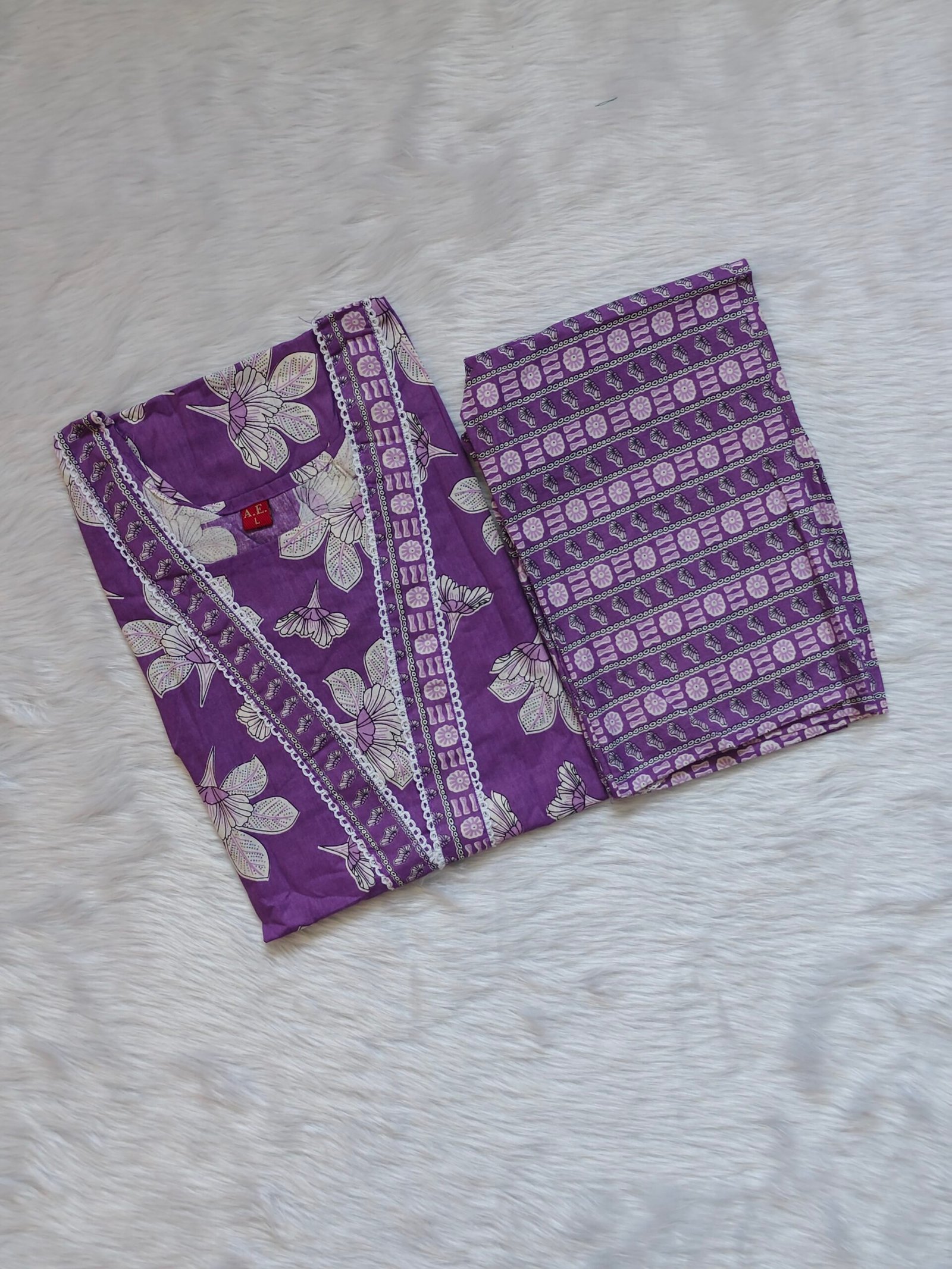 MILD PURPLE FLORAL CORD
