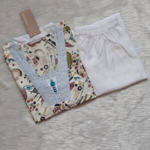 WHITE  THREADWORK CORD