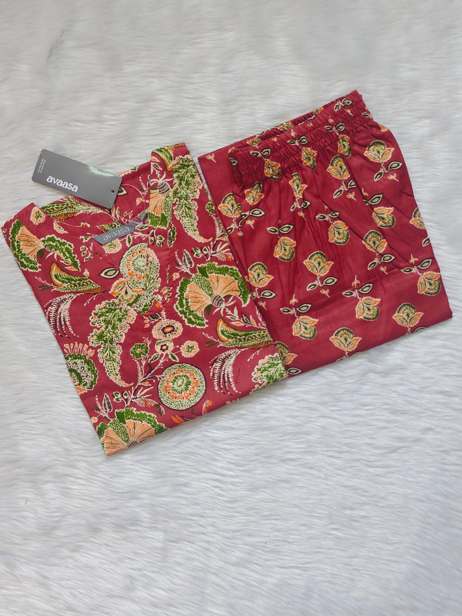 BROWN FLORAL CORD