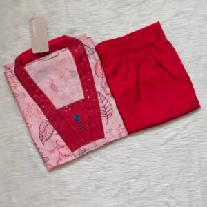 PINK RED THREADWORK CORD